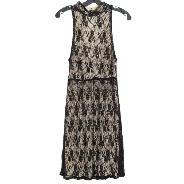 Alice + Olivia Dress Silk Lace Whimsigoth Boho Dark Academia Romantic Goth XS - Image 2