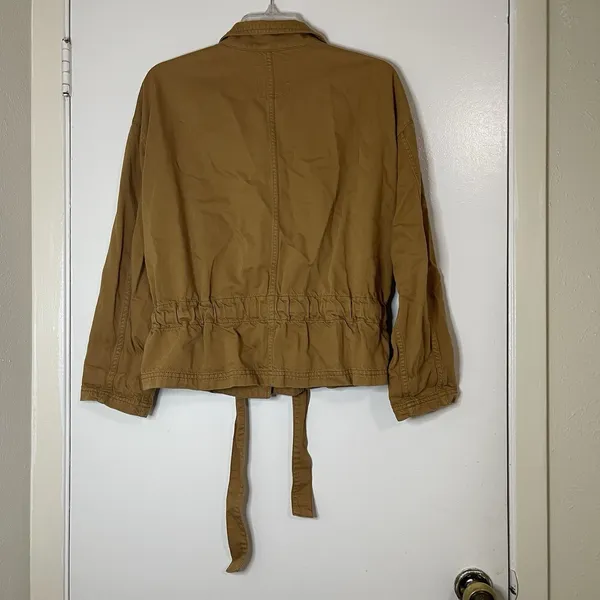 Madewell Southlake Military Jacket Honey brown size small - Image 6