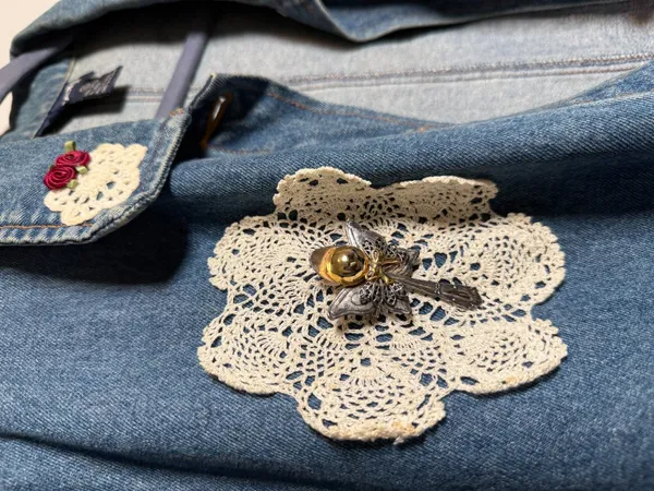 Vintage Granola Women's Denim Hunter Jacket - Image 3
