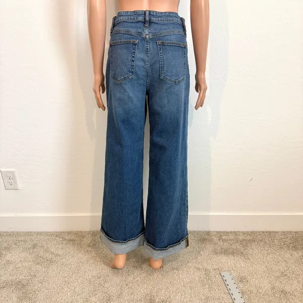 Joe's Jeans 29 Panama wide leg cuffed ankle stretch jeans J2 3522 - Image 9
