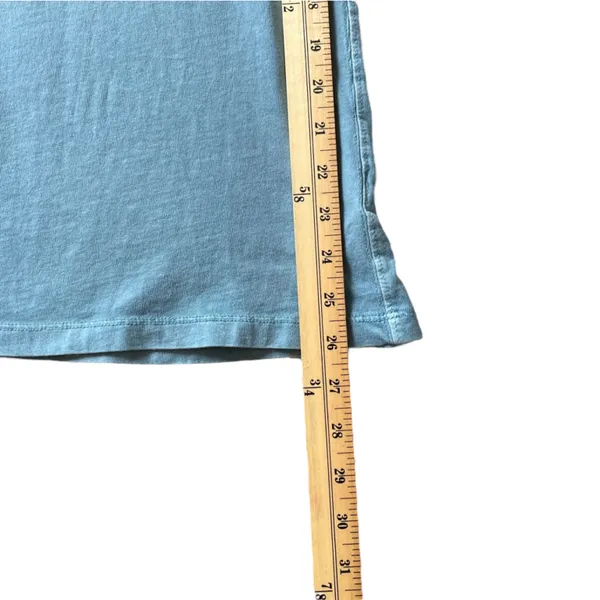 WE THE FREE Blue Distressed Washed Cotton Long Sleeve Tee T-Shirt Top - Sz Small - Image 16
