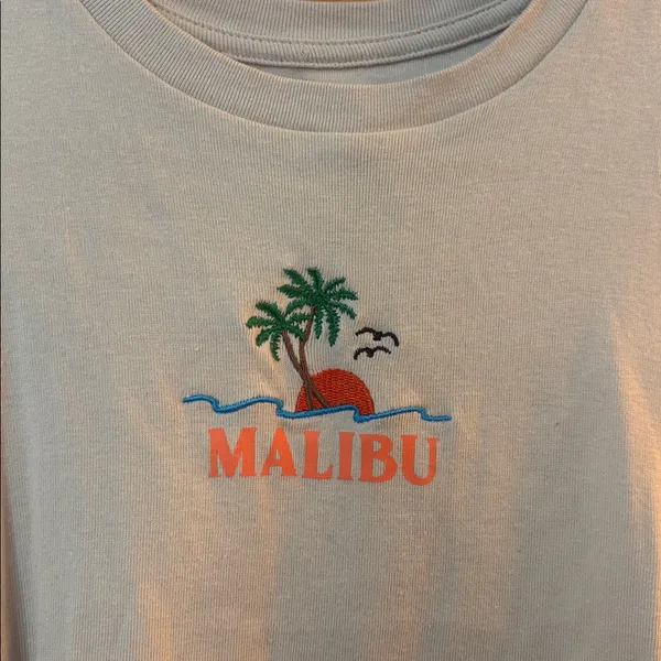 Homegirl Society Size Small Tan Malibu Beach Tank Top - Image 3