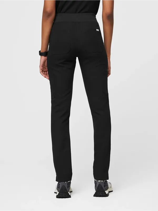 FIGS Yola High-Rise Slim Scrub Pant - Black - XS - Image 3