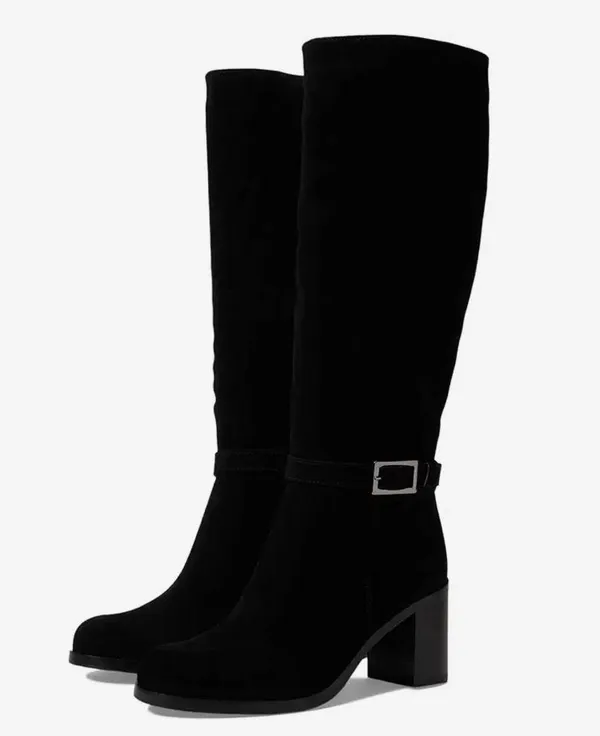 NWT La Canadienne Paul Buckled High Heel Boots, Black Size 7.5M New in Box $650 - Image 10