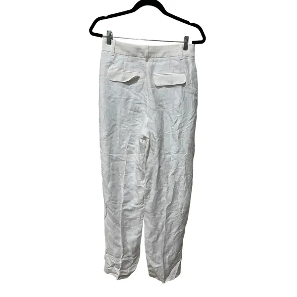 J. Crew Straight-leg Essential Pant in Chelsea Linen-Cupro Blend Size 4 Tall‎ - Image 6