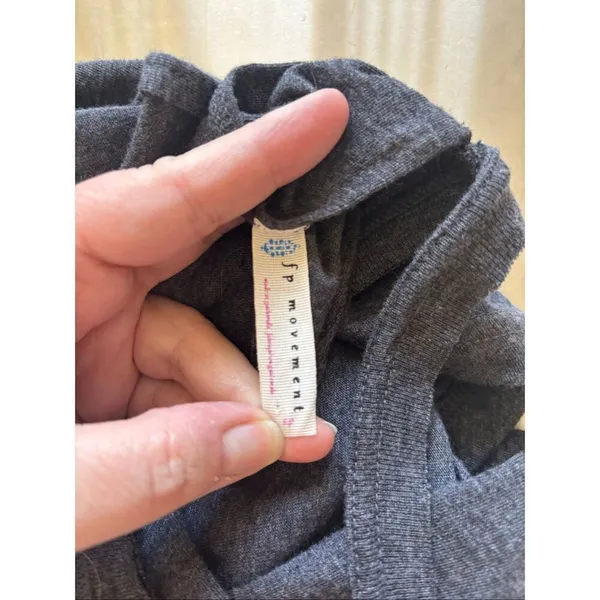 Free People Movement Womens No Sweat Cross Back Tank Top Gray Small - Image 2