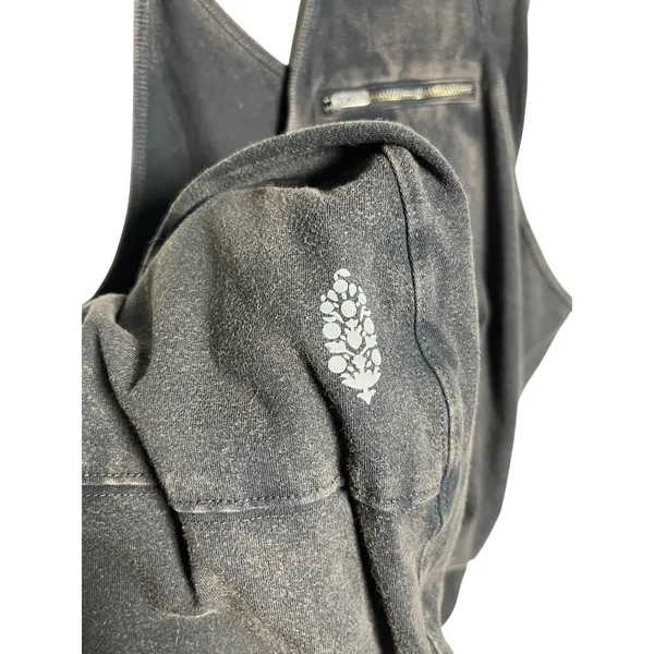 FREE PEOPLE MOVEMENT Hot Shot Jumpsuit Acid Washed Black Medium - Image 6