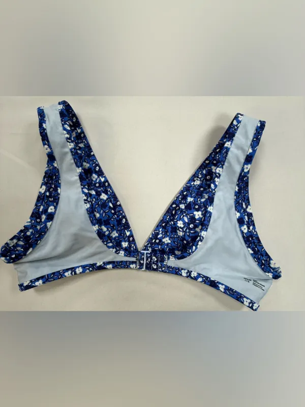 aerie Blue Floral Print Bikini Top - Image 6