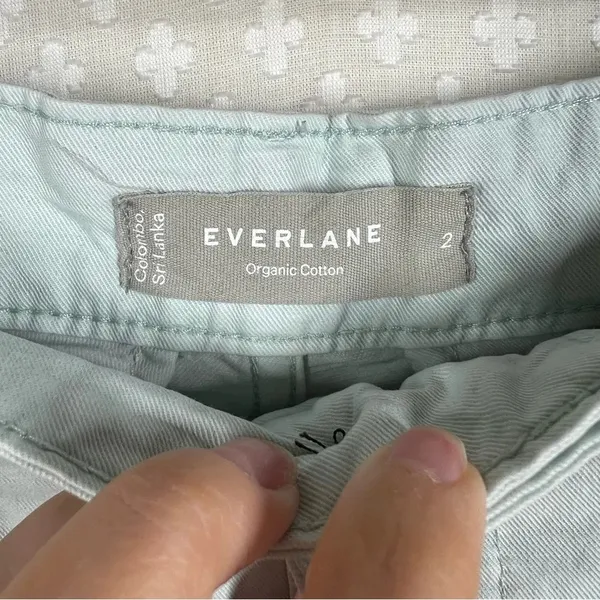 Everlane‎ Light Blue The Tourist Organic Cotton High Rise Shorts - Image 4