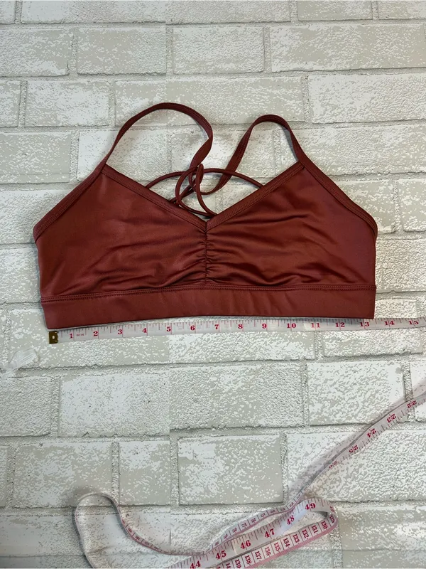 Alo Yoga Sunny Women’s Rust Strappy Back Sports Bra Size Medium - Image 5