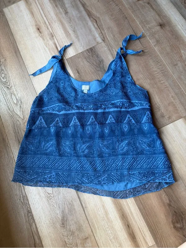 Converse One Star Y2K Semi-Sheer Tie Strap Cami Large - Image 4