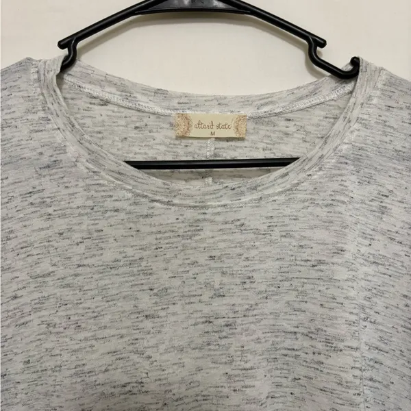 Altar’d State Gray‎ Flutter Sleeve Blouse Size Medium - Image 3