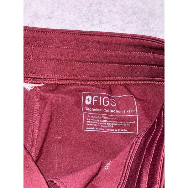 Figs Zamora Jogger Scrub Pants Graphite Red Size XSmall‎ - Image 3