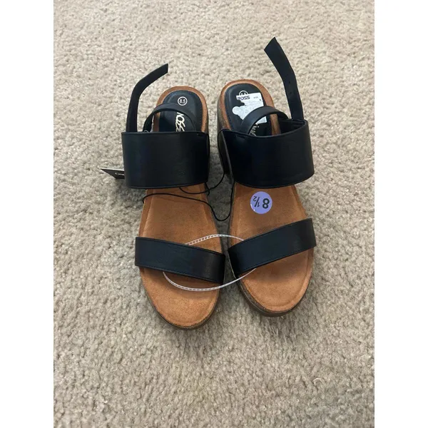 Mossimo sandals chunky shoes size 8.5 woman black brown cute unused heavy unused - Image 5