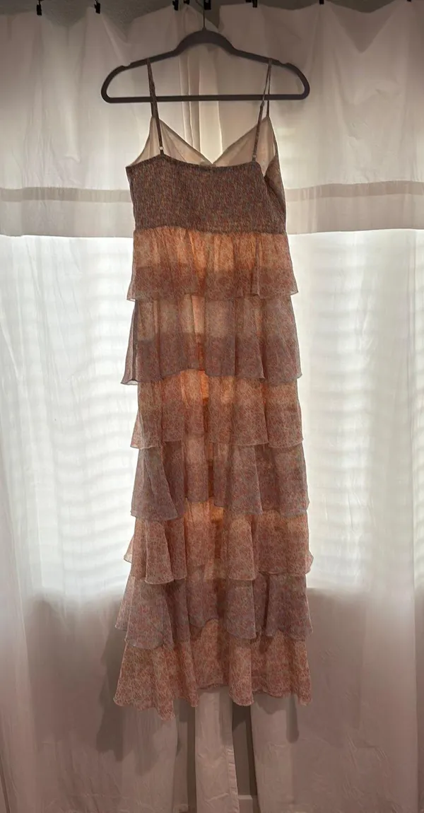 Layered floral dress Pink Size L - Image 2