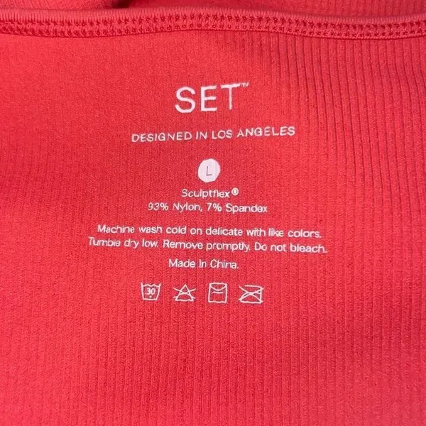 ✨Set Active Sculptflex® Power Box Cut Coral Sz Large Sports Bra✨ - Image 7