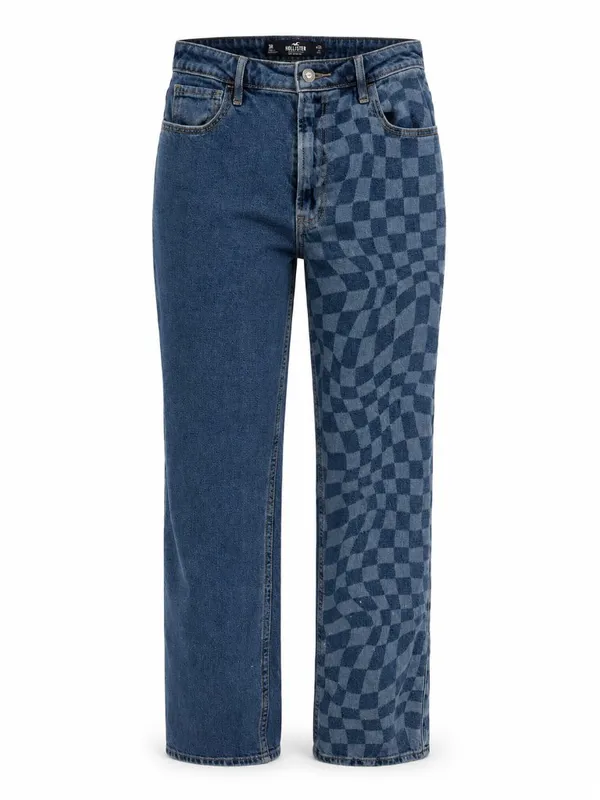 Hollister Ultra High Rise Checkered 90s Straight Jeans 3R - Image 2