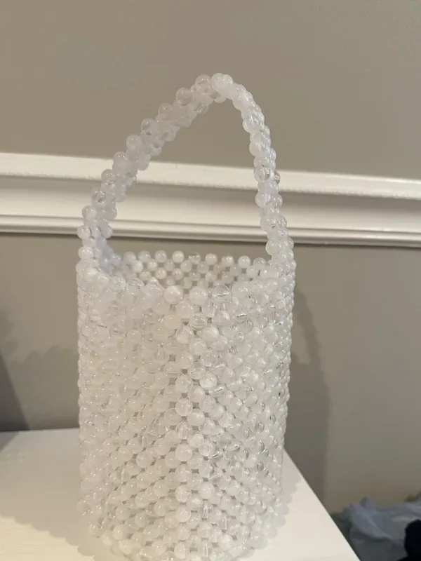 Beaded Bucket Bag - Image 3