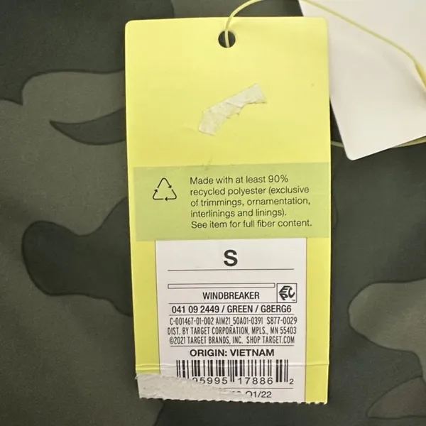 All in Motion Hooded Camo Windbreaker Jacket - Olive Green - Image 5