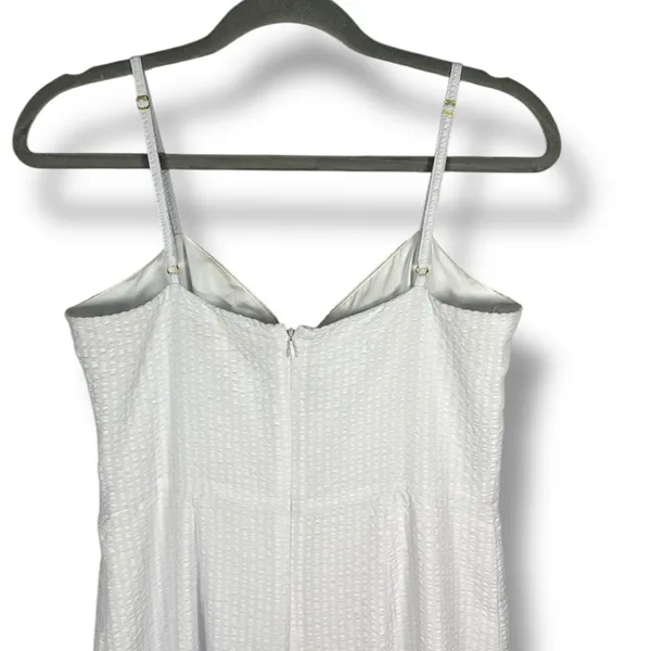 HUTCH Seersucker Jumpsuit Wide Leg White Savannah Size‎ 6 - Image 5