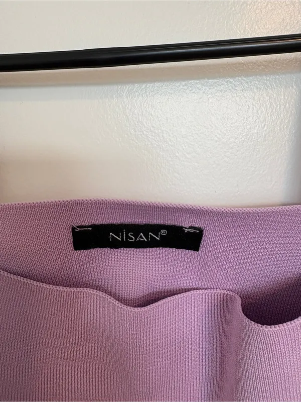 Lavender Square Neck Cropped Tank Purple - Image 3