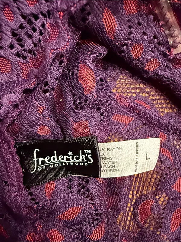 Frederick’s of Hollywood halter lace teddy size large . - Image 3