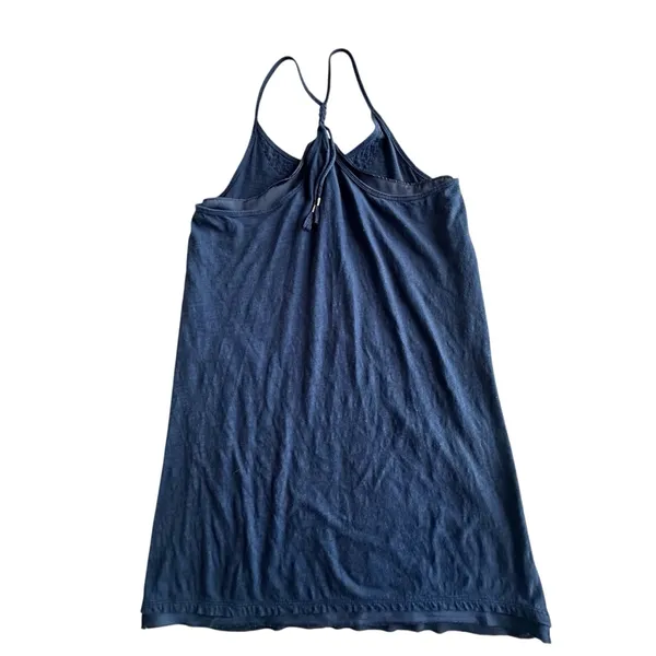 American Eagle Outfitters Y2K Sequin‎ Navy Blue Medium Top - Image 6
