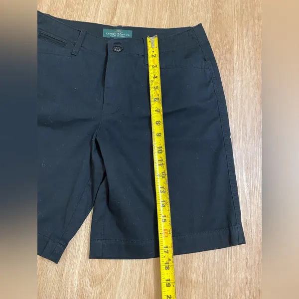 Ralph Lauren Black Women’s Flat-Front Chino Shorts - Image 4