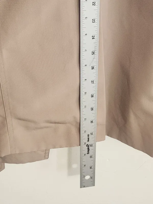 London Fog Womens Khaki Trench Coat with Removable Sash Size Small - Image 7