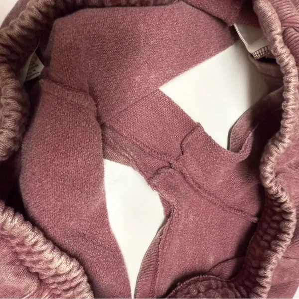 Aeropostale Maroon Mineral‎ Wash Sweat Shorts Soft M - Image 6