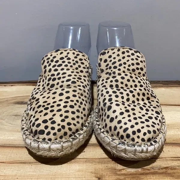 Dolce Vita giraffe print espadrilles mules A14‎ - Image 3