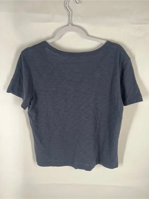 M.M.LaFleur Kenya‎ Organic Cotton Slub Tee Dark Navy Medium - Image 6