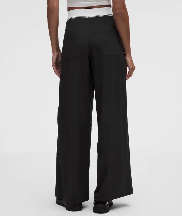 Lululemon Swift High-Rise Wide-Leg Pant Logo Waistband - Image 2