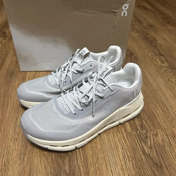 ON CLOUDNOVA gray athletic training running lace up shoes sneakers 8 new - Image 5