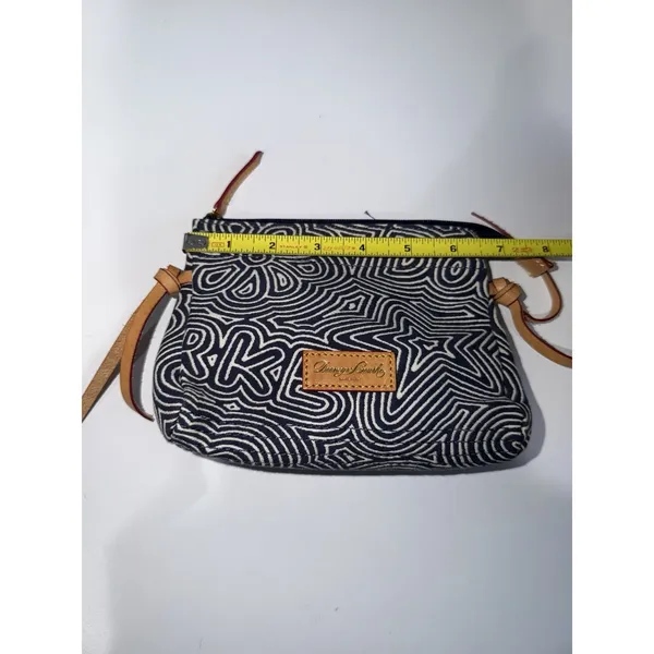 Dooney & Bourke Mini Pouch Pouchette Bag Spellout Pattern Purse M - Image 4