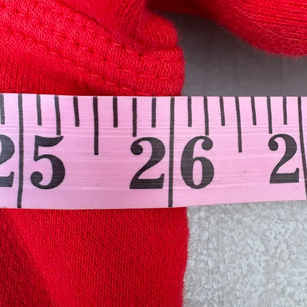 Vintage Nike Swoosh Red Embroidered Fleece Crewneck Sweatshirt Sweater - Image 10