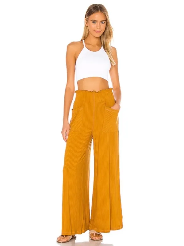 Free People Movement Blissed Out Wide Leg Pants - Image 3