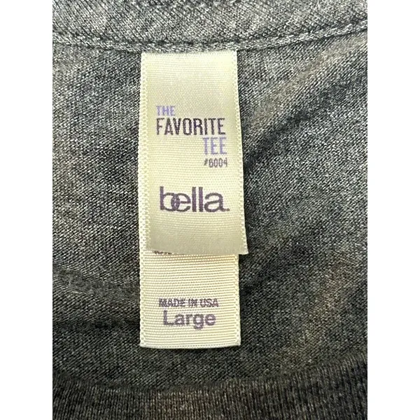 Bella Canvas 6004 Women Juniors L T-Shirt Michigan Upper Peninsula Heather Gray - Image 9