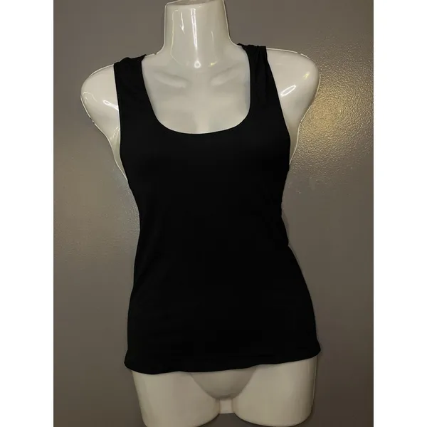 Free People Intimately Camisole Tank Top Womens M/L Black Stretch Scoop Neck - Image 2