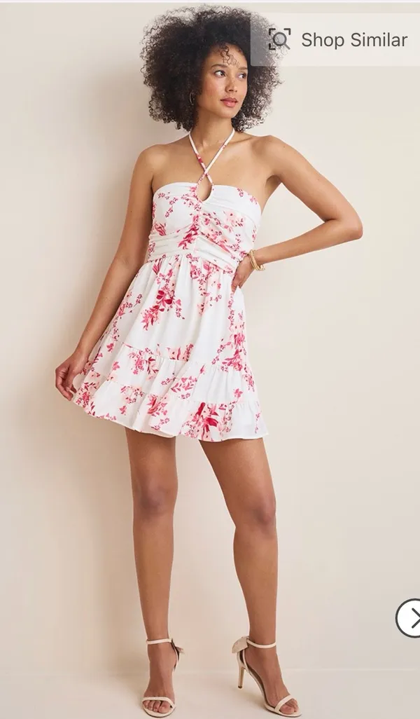 Francesca’s halter floral dress - Image 2