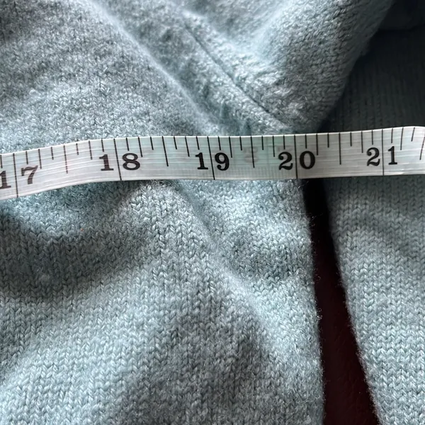 Wilfred 100% Wool Mock Neck Sweater Aritzia Teal M - Image 8