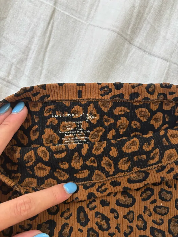 Free People Cheetah Print Tube Top - Image 3