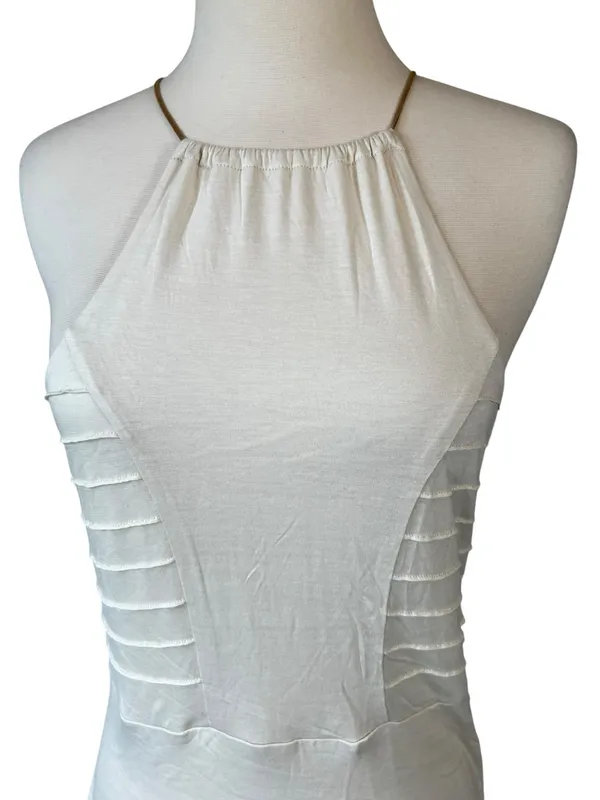 Nordstroms Piper Project Sleeveless Boho Leather Strap Ruffle Skirt Dress - Image 3