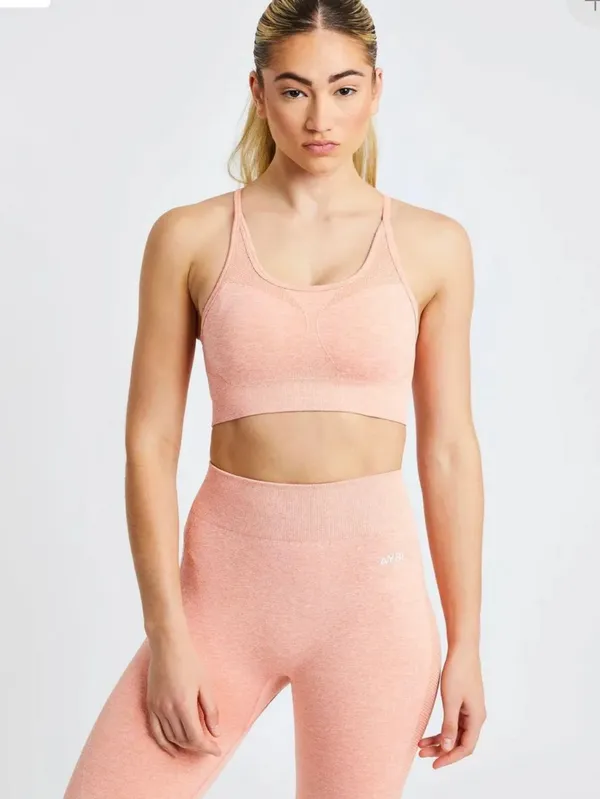 AYBL Motion Seamless Sports Bra Orange - Image 4