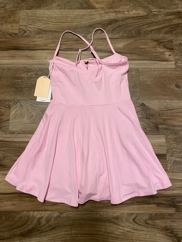 NWT! Popflex Target X Blogilates Tie Front Twirl Active Dress Pink Size Medium - Image 8