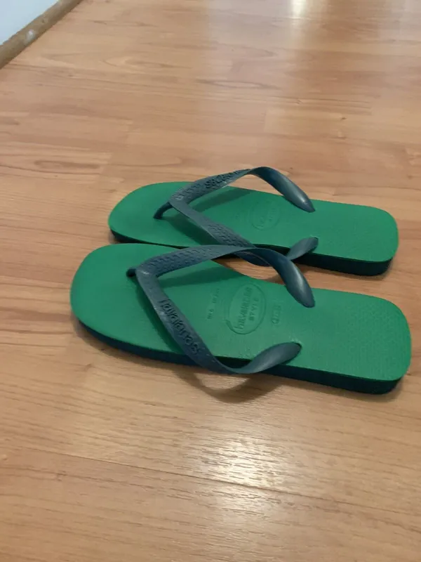 Havaianas Adult Women Men Green Flip Flops Size 37/38 - Image 5