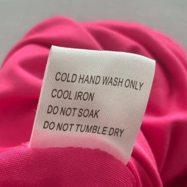 Hello Molly Pink‎ Ruched Halter Mini Dress Bodycon Twist Front US 6 - Image 6