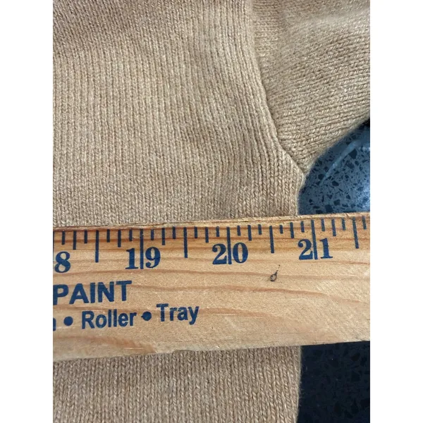 Banana Republic Womens Small Camel Tan Mock Neck‎ Cotton Wool Blend Sweater NEW - Image 7