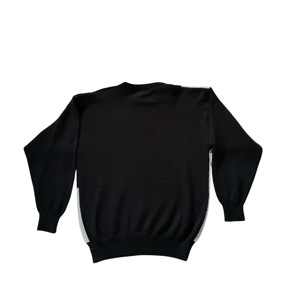 Vintage 90s Bear Sweater Knit Size S Made in Hong Kong Novelty Graphic Top - Image 4