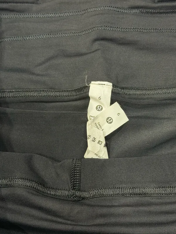 Lululemon Black Skirt Shorts Built-In Skort - Image 2